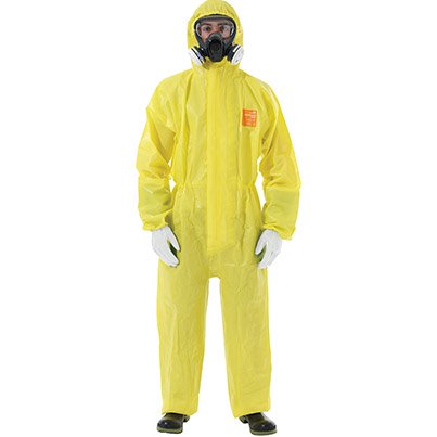 3000 Model 122 Yellow Chemical Coverall