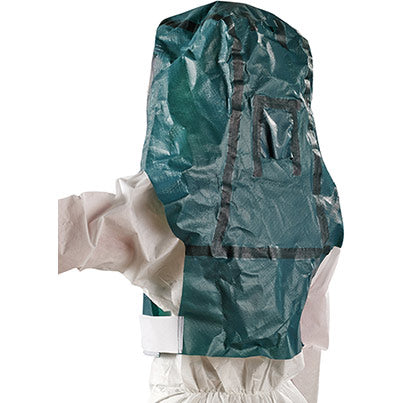 4000 Model 516 Green Chemical Cape Hood with Visor