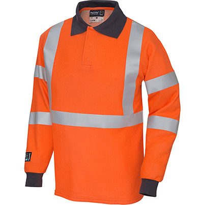 5290 Men’s Long-Sleeve Hi-Vis Arc-Flash Polo Shirt