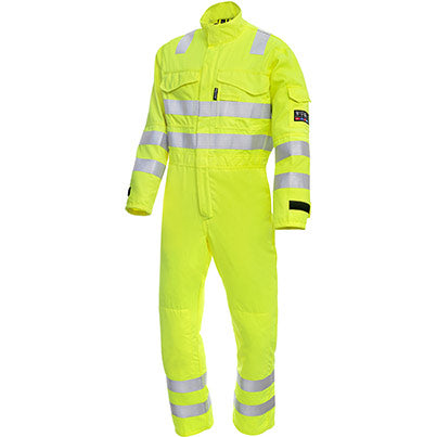 7480 Men’s Hi-Vis Arc-Flash Overalls with Kneepad Pockets