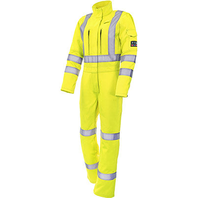 7482 Women’s Hi-Vis Arc-Flash Overalls with Kneepad Pockets