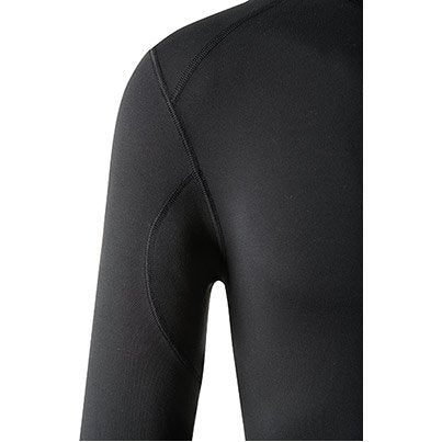 Black Long-Sleeve Wicking Base-Layer Vest