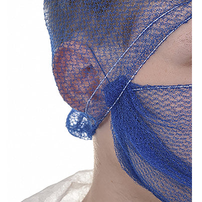 Blue Metal-Free Comfort-Fit Hairnets (Pack of 100)