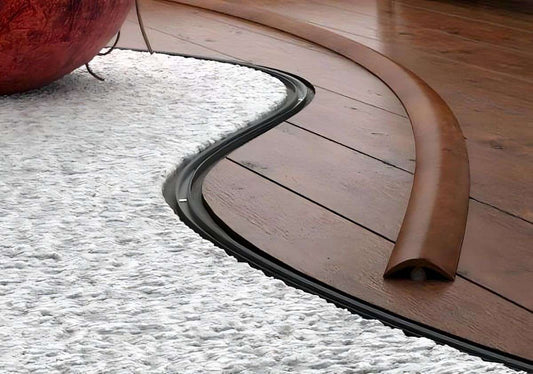 40mm PVC Flex Line Flooring Transition Strip – Flexible Threshold Profile