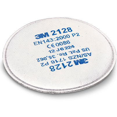 3M 2128 P2 R Particulate and Nuisance-Level Organic Vapour Filters (Pack of Two)