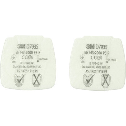 3M Secure Click D7935 P3 R Particulate Filters (Pack of Four)