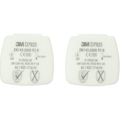 3M Secure Click D7925 P2 R Particulate Filters (Pack of Four)