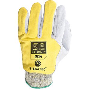 204 Leather Flame-Resistant Cut-Resistant Gloves
