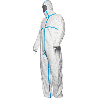 DuPont Tyvek 600 Plus Type 4 5 6 White Chemical Coverall Disposable