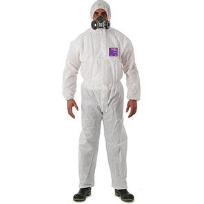 1500 Model 138 White Chemical Coverall (Pack of 40)