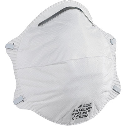 Alpha Solway 9020 FFP2 Dust Mask – Unvalved Disposable Respirator – 20 Pack