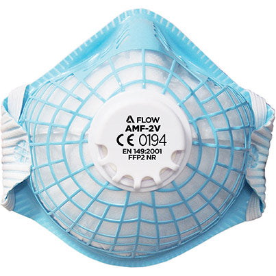 Alpha Solway AMF-2V FFP2 Dust Mask with Valve – Durable Mesh Respirator – Pack of 10