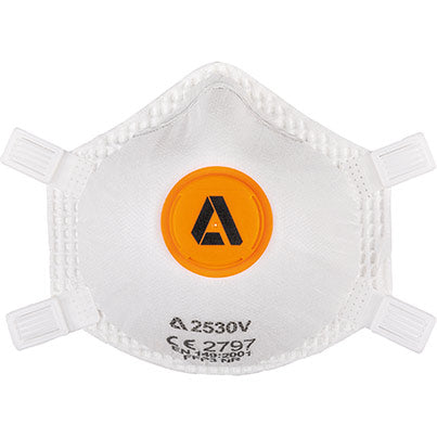 Alpha Solway 2530V FFP3 Valved Dust Mask – Cup-Shaped, Single Unit