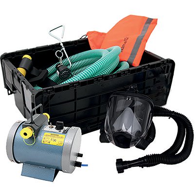Centurion Nevis Powered Fresh-Air Breathing Apparatus – Full-Face Mask with 9m Hose & 110V Turbine