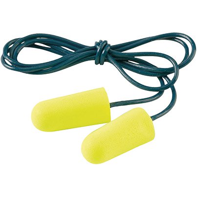 3M E-A-Rsoft Neon Corded Disposable Earplugs