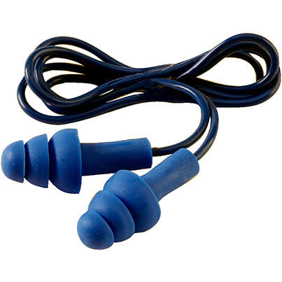 3M E-A-R Tracers Blue Corded Detectable Reusable Earplugs (Pack of 50 Pairs)
