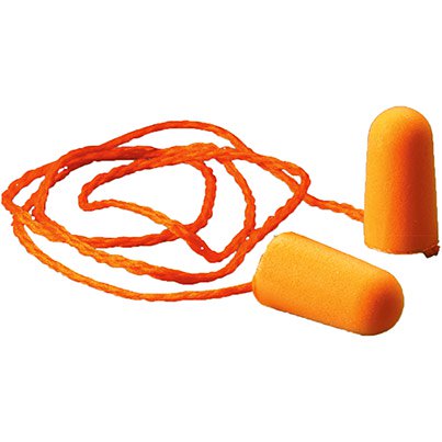 3M 1110 Corded Disposable Earplugs (Pack of 100 Pairs)