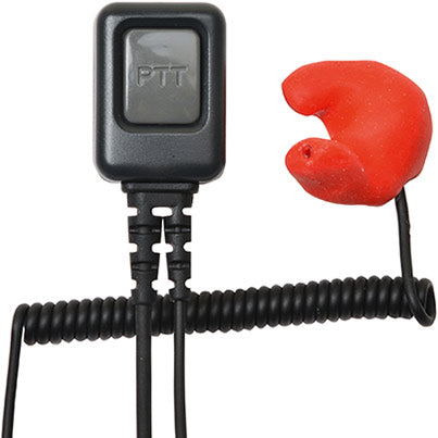 CluisTROM Custom-Moulded Earplugs with Push-To-Talk Adapter