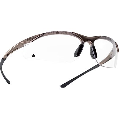 Bollé CONTOUR Clear-Lens Safety Glasses