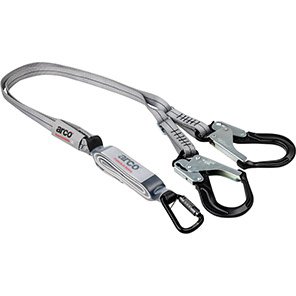Adjustable Twin Energy-Absorbing Fall Arrest Lanyard