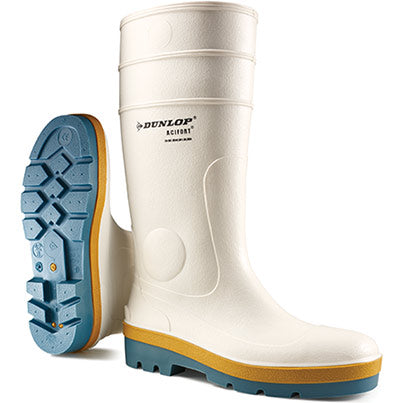 Dunlop Acifort Tricolour White S4 Safety Wellington Boots