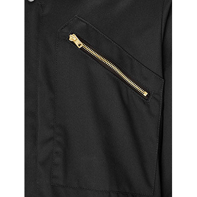 Black Zip Up Overalls for Work Heavy Duty Coveralls for Men