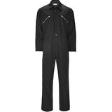 Black Zip Up Overalls for Work Heavy Duty Coveralls for Men