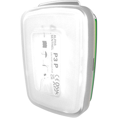 Alpha Solway Sentinel P3P Particulate Filters – Pack of 20 | EN143:2000 P3 Certified Dust & Fume Filters