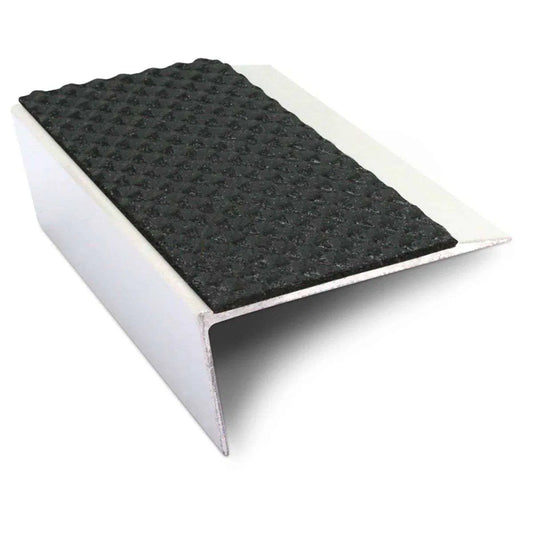 NSL16 Tredsafe 66 x 32mm Aluminium Stair Nosing with PVC Anti-Slip Insert