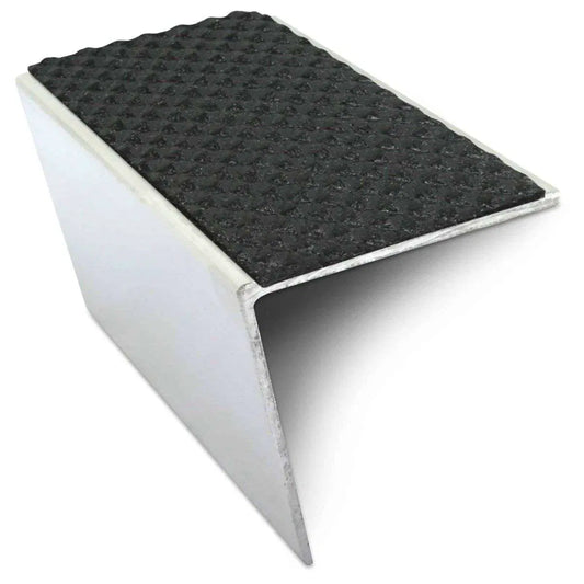 NSL20 Tredsafe 57 x 55mm DDA-Compliant Aluminium Stair Nosing with PVC Insert