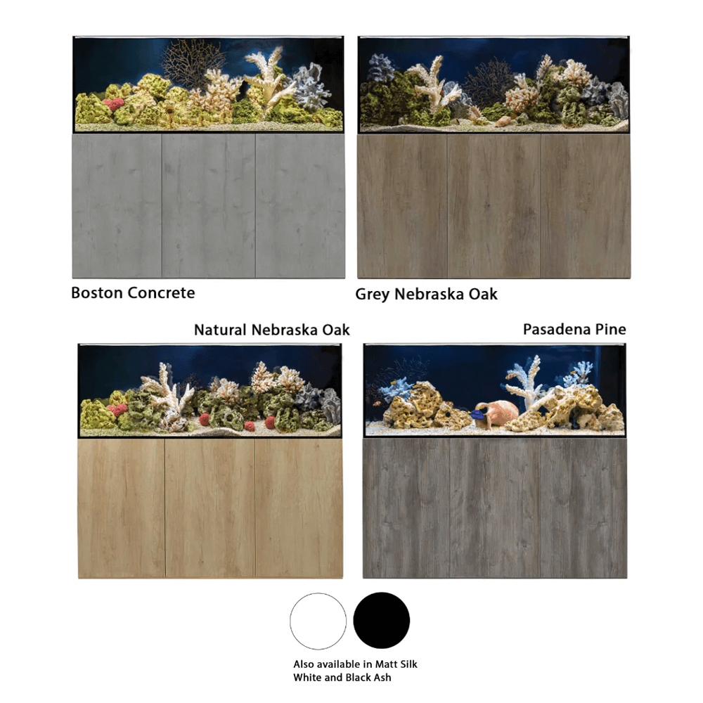 150cm Reef Aquarium System with Sump & Cabinet – 434L Extra-Deep Low-Iron Glass Tank