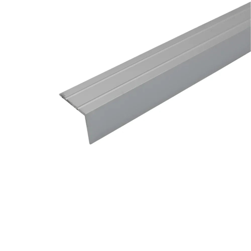 A36 25 x 20mm Anodised Aluminium Self Adhesive Stair Nosing Edge Trim