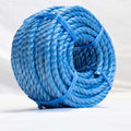 30m Blue Poly Rope Coil & Lorry Rope – Heavy Duty Utility Rope