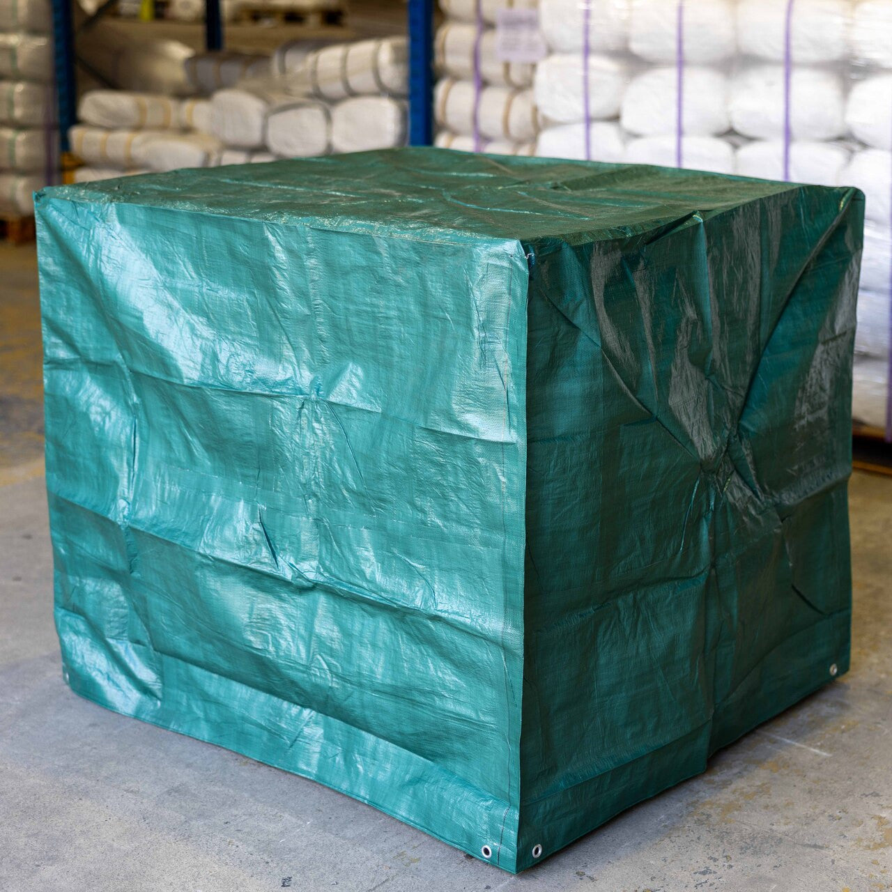 140gsm Green Pallet Cover – Heavy Duty Waterproof Polyethylene Sheet