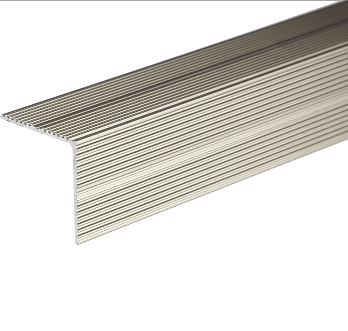 Metal strip with 'INOX' label on a white background