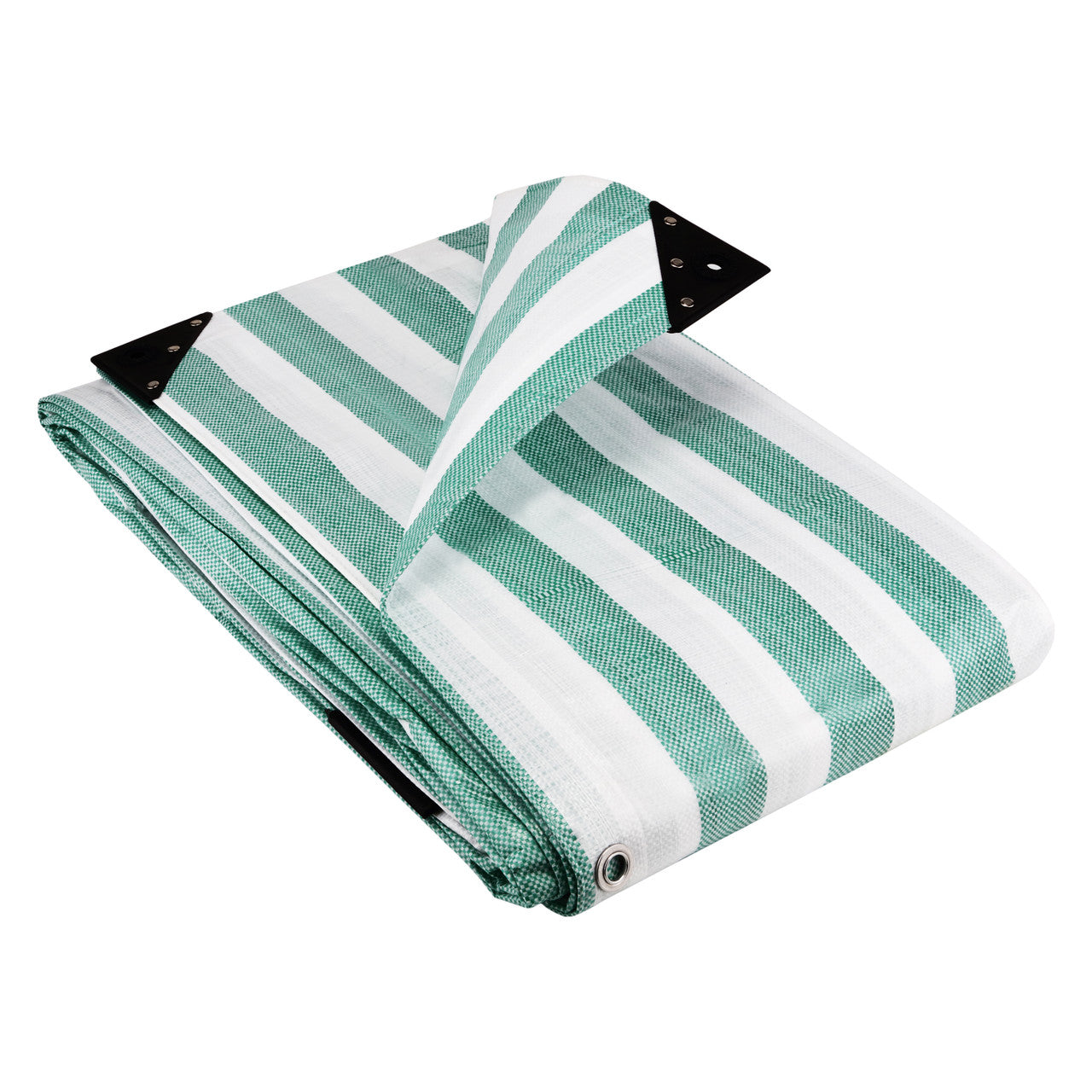 170gsm Striped Waterproof Tarpaulin – Heavy-Duty Market Cover