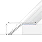 A47 41mm Anodised Aluminium Self Adhesive Door Threshold Ramp Profile