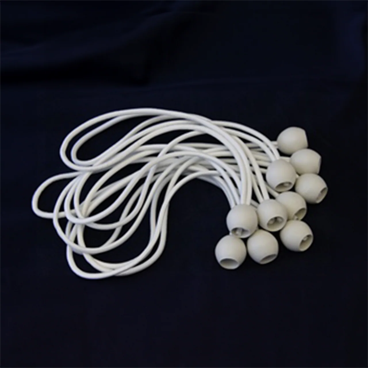 Heavy Duty 30cm White Ball Bungees - 25mm Ball | Fasteners for Tarps, Nets, Camping & Industrial Use