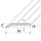 A01 30mm Anodised Aluminium Door Threshold Ramp Profile