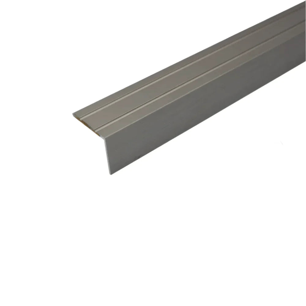 A36 25 x 20mm Anodised Aluminium Self Adhesive Stair Nosing Edge Trim