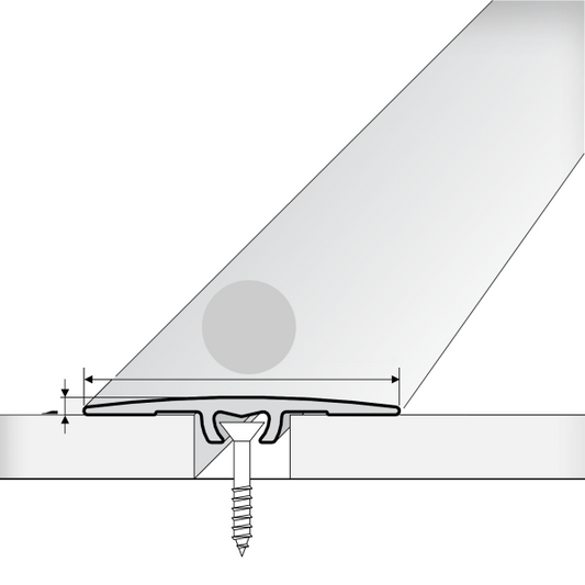 Technical drawing of a ceiling tile with measurements on a white background
