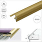A80 Aluminium Stair Nosing Edge Trim – 29mm x 17mm x 10mm for Tiles