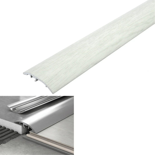 White threshold ramp with measurements and color code on a white background