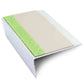 ASL16 66x32mm Aluminium Non Slip Stair Nosing Edge Trim With Pvc Insert