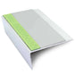 ASL16 66x32mm Aluminium Non Slip Stair Nosing Edge Trim With Pvc Insert