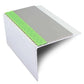 ASL21 67x55mm DDA Compliant Aluminium Non Slip Stair Nosing Edge Trim With Pvc Insert