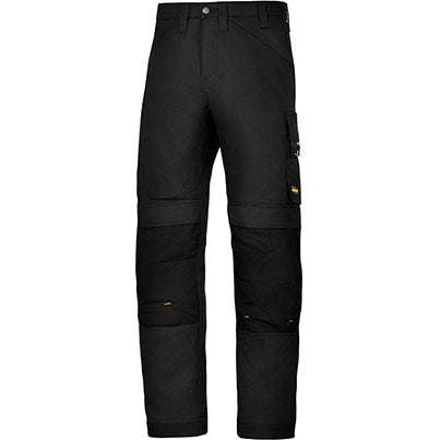 AllroundWork 6301 Men’s Black Trousers with Kneepad Pockets