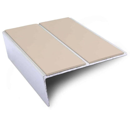 NSL10 85 x 32mm Aluminium Non Slip Stair Nosing Edge Trim With Pvc Insert