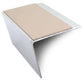 NSL26 Aluminium DDA Compliant Stair Nosing 67 x 55mm with Anti-Slip PVC Insert