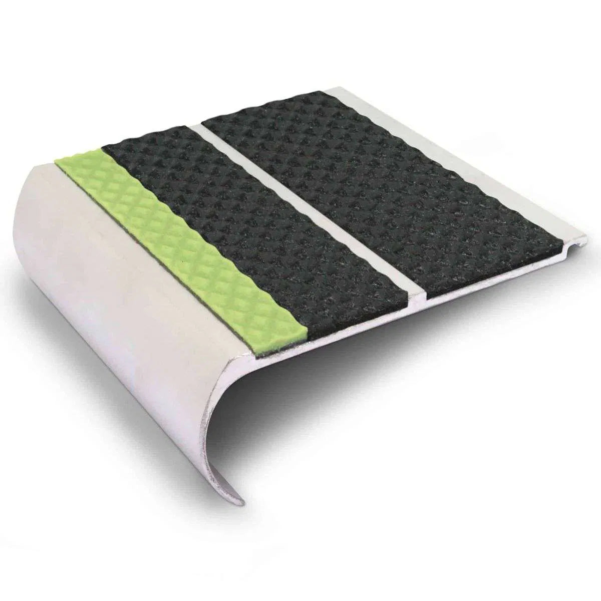 AHD13 91 x 35mm Aluminium Tredsafe Non Slip Stair Edge Protector